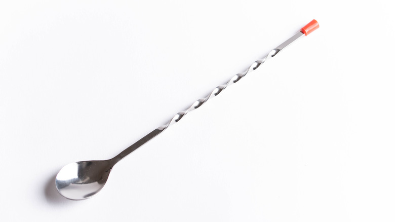 isolated bar spoon