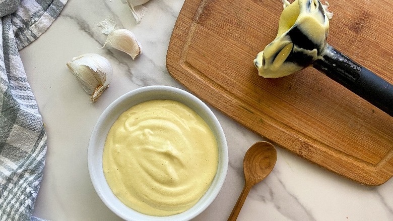 immersion blender aioli