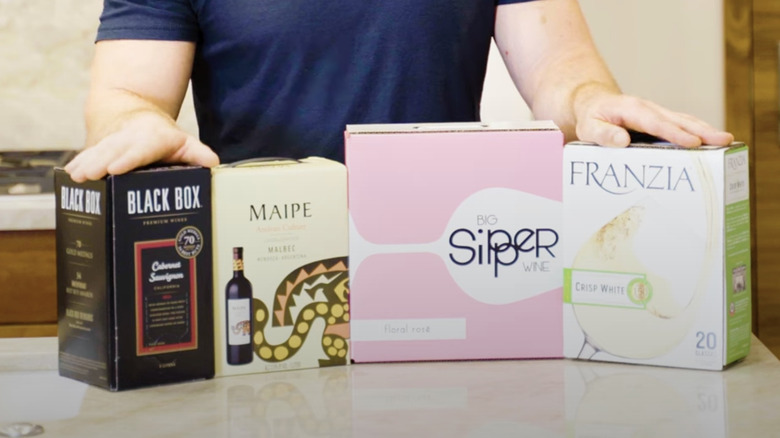 Various boxed wine brands