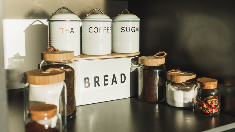 coffee and tea crocks