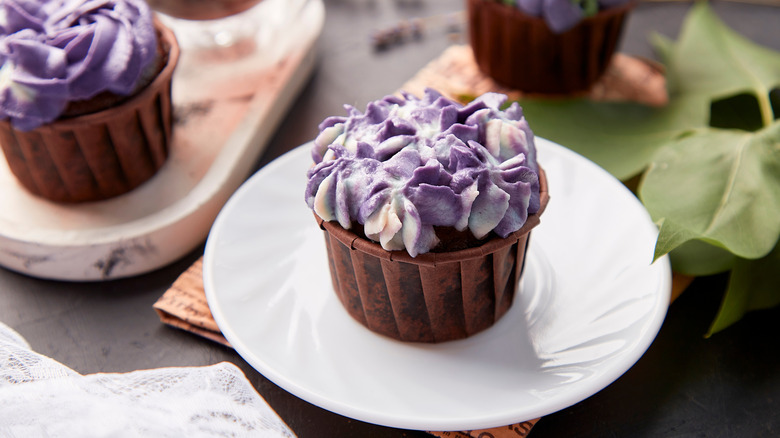 Cupcakes with ombre floral designs