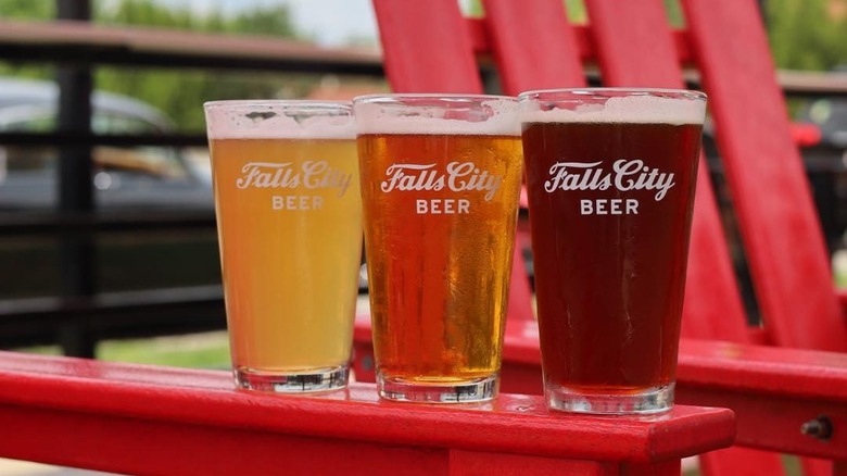 Falls City Beer glasses