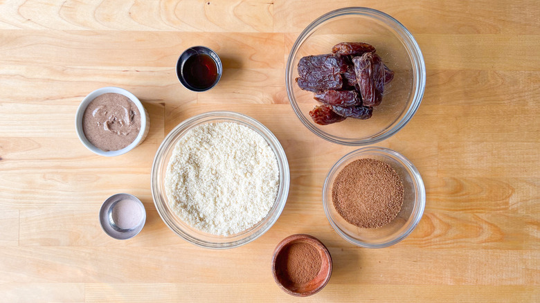 No-bake snickerdoodle cookie dough balls ingredients