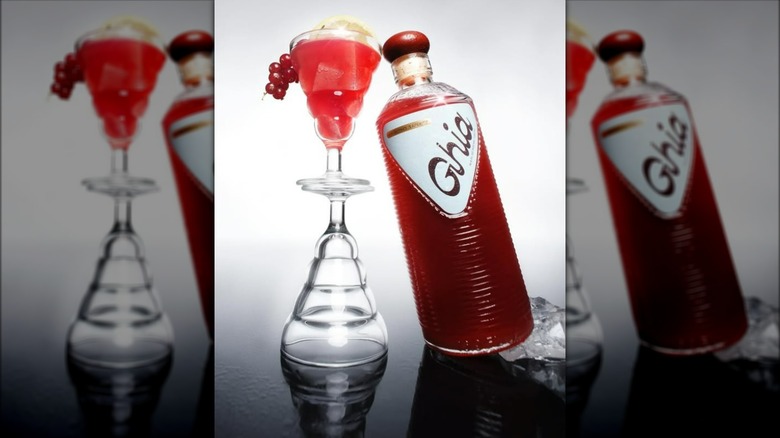 A bottle of original-flavored Ghia aperitif