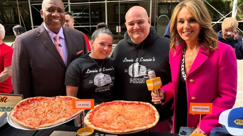 Louie & Ernie's pizza on Good Day New York