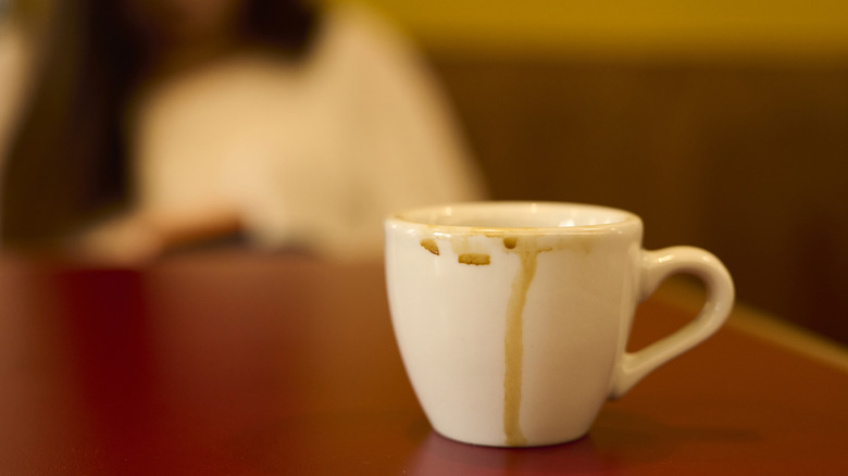 forgotten cup of coffee