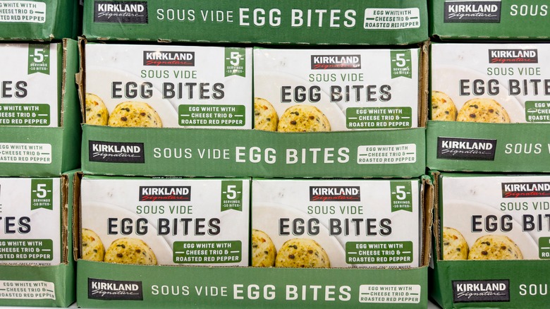Boxes of Kirkland Sous Vide Egg Bites