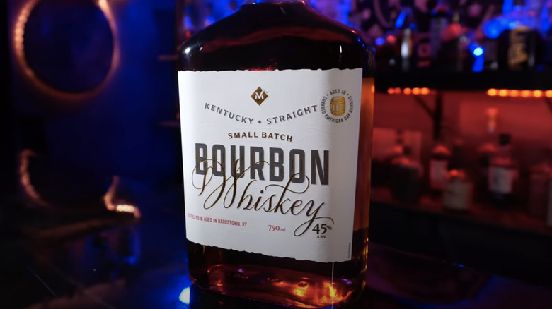bottle of member's mark bourbon