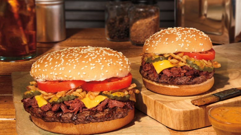 A BBQ Brisket Whopper from Burger King