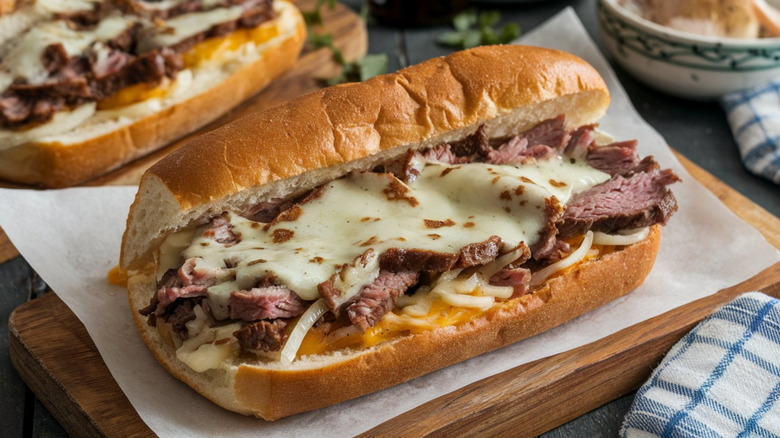 a Philly cheesesteak