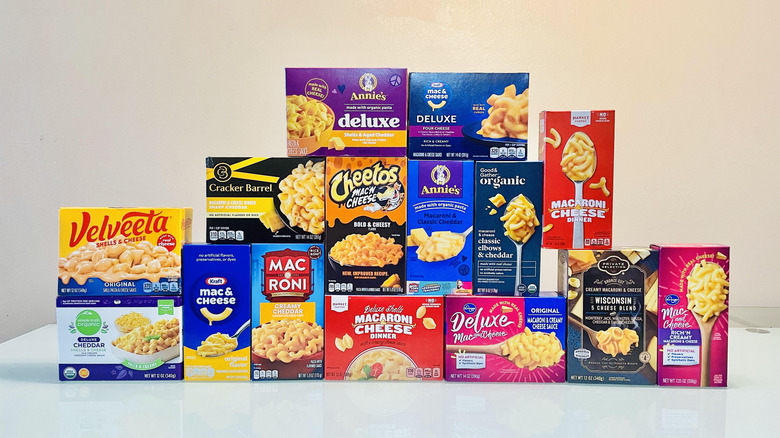 Various mac and cheese brands