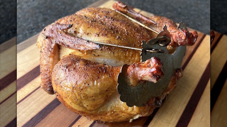 Turbo Trusser used on chicken