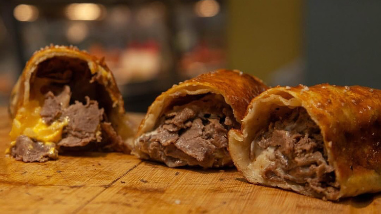 Philly Cheesesteak Pretzel Roll-Up
