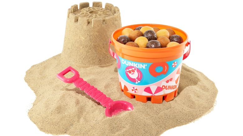New Dunkin' Summer Munchkins Bucket with sand castle