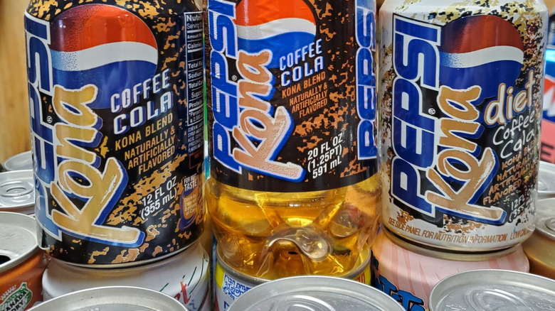 Containers of Pepsi Kona