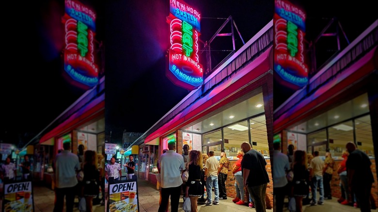 Onleyville New York System sign and exterior