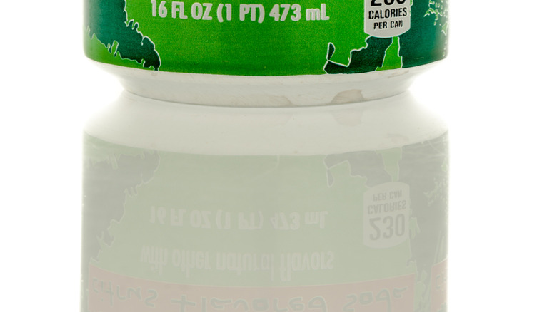 Surge soda can up close