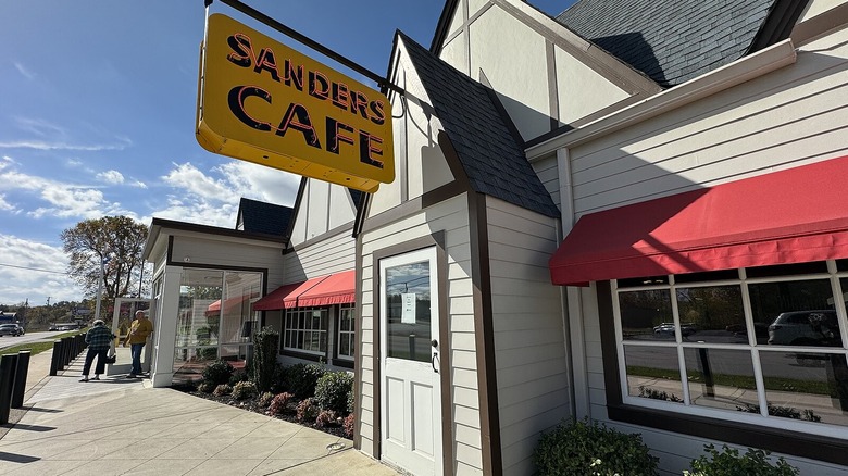 The exterior of Sander's cafe, the original KFC location