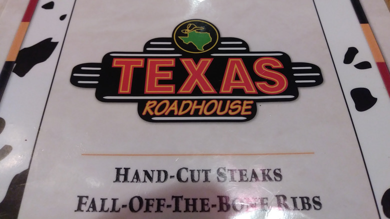 Cover of Texas Roadhouse menu