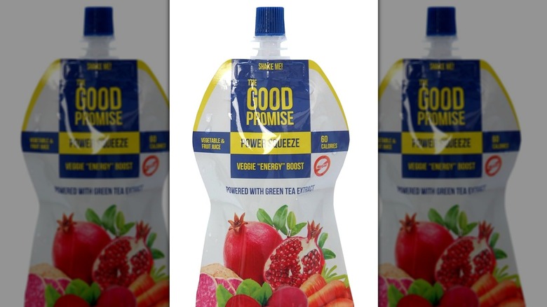 Closeup of The Good Promise Green Tea Boost Bottle